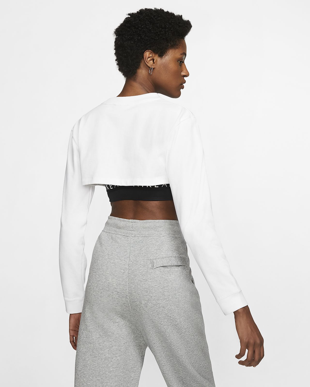 crop top nike manche longue