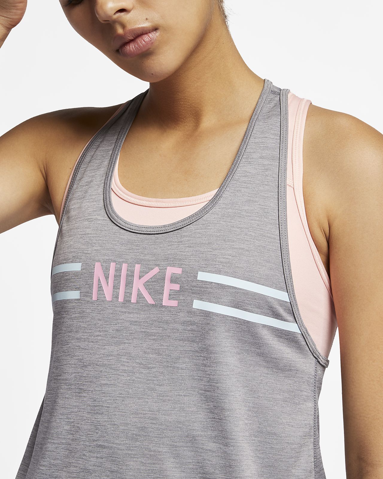 nike women's miler running crop tank top