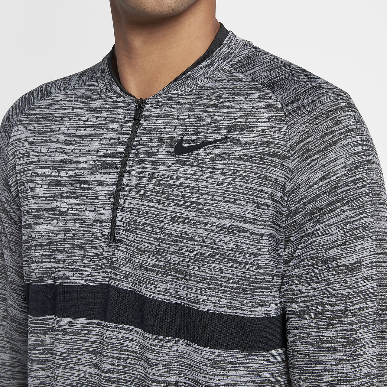 nike dri fit half zip golf top mens