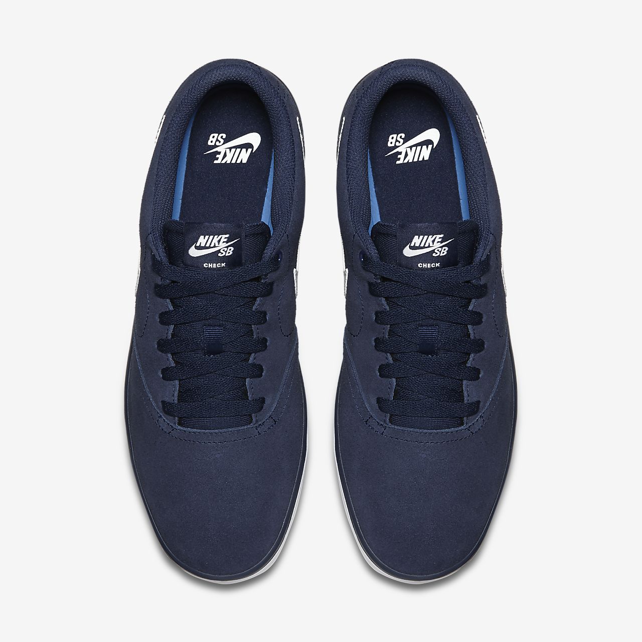 nike sb navy check solarsoft trainers