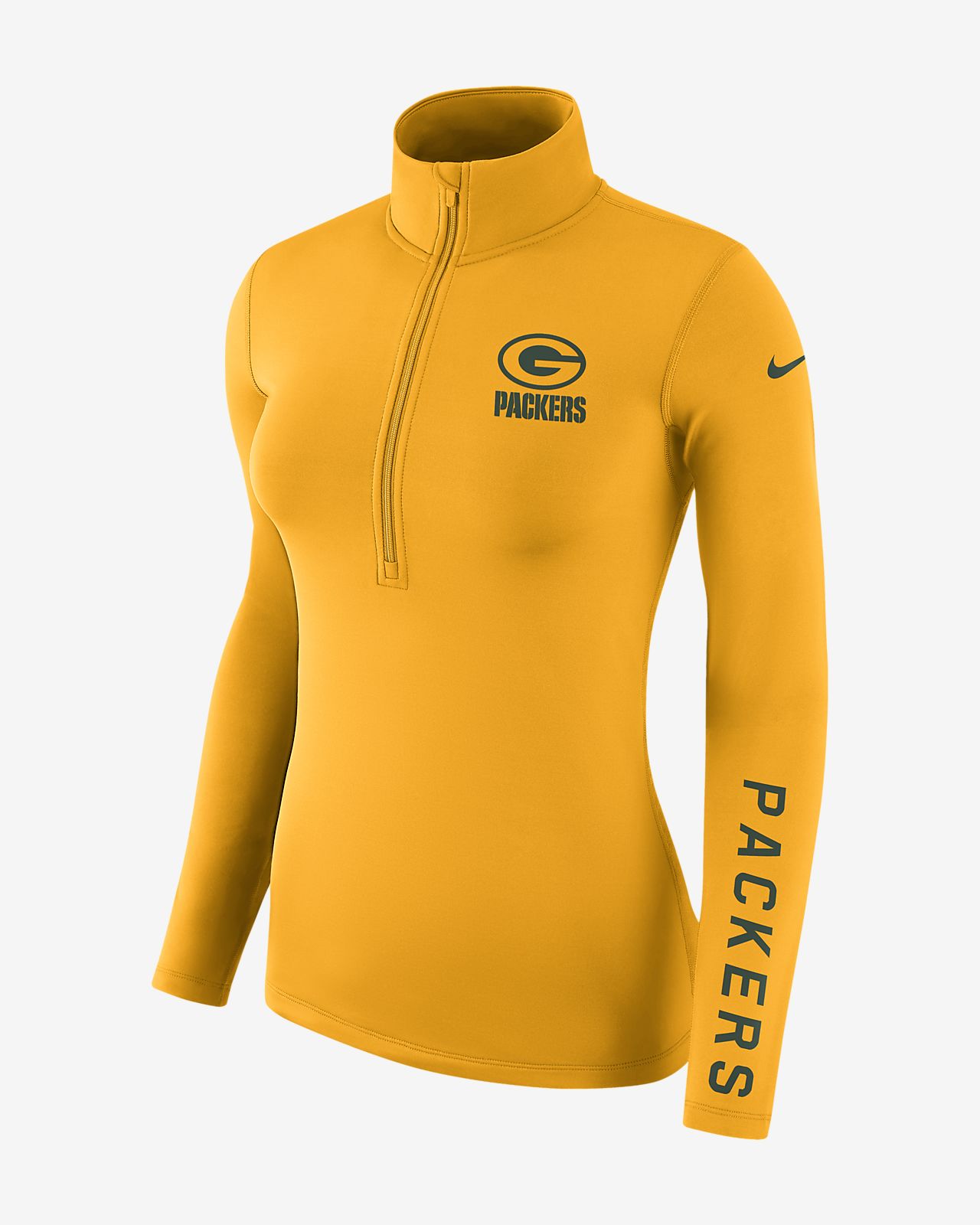 yellow nike long sleeve compression shirt