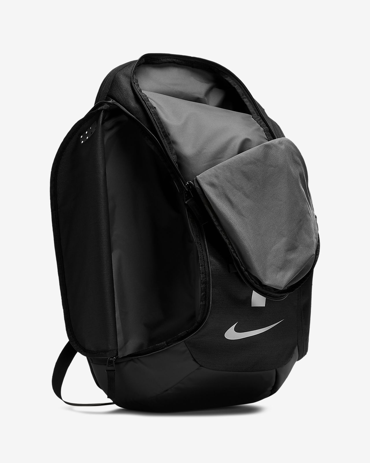 nike black and white backpack