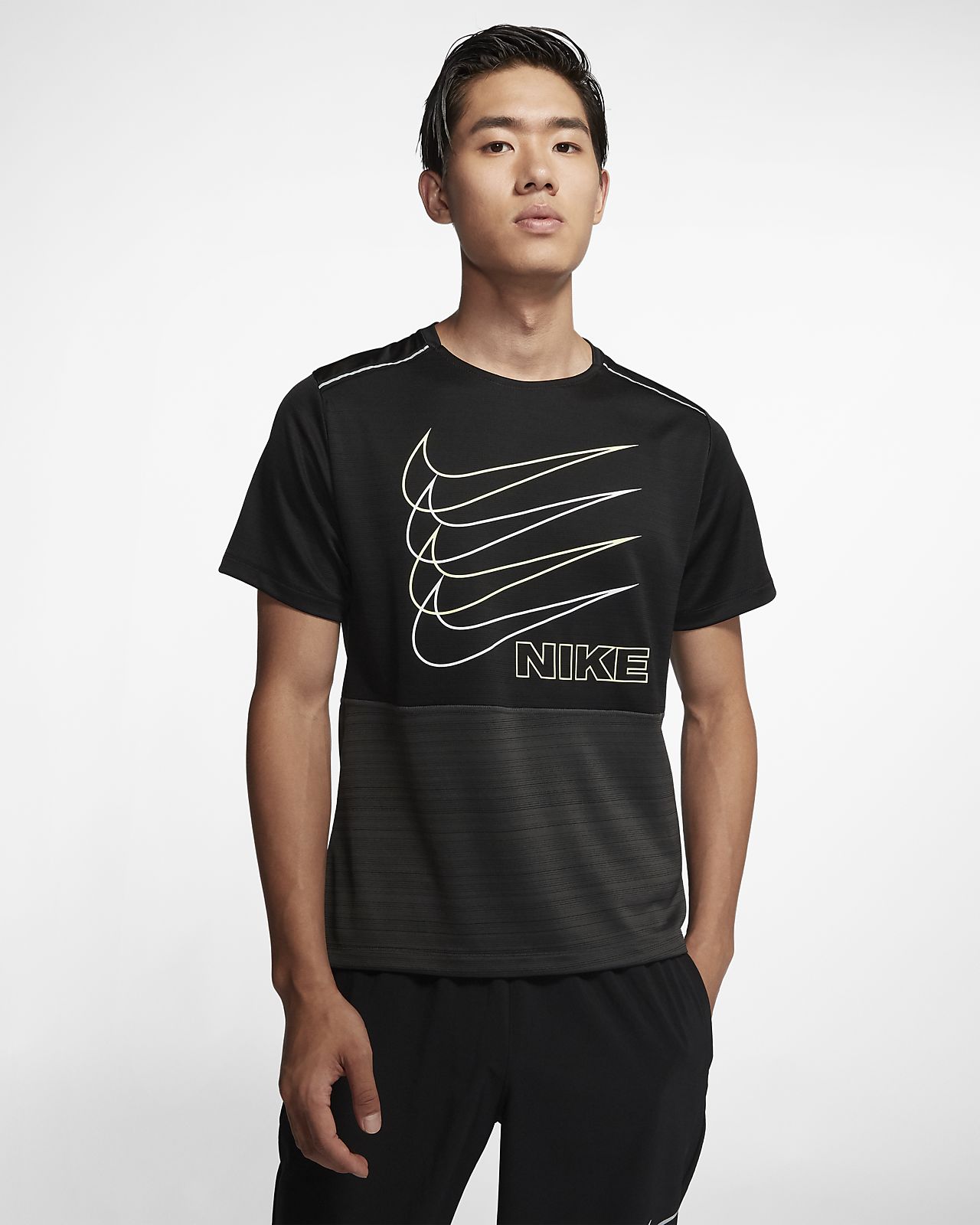 Nike Dri FIT Miler Running Shirt Women barely grey at Nike Dri FIT Miler Running Shirt Women barely grey at