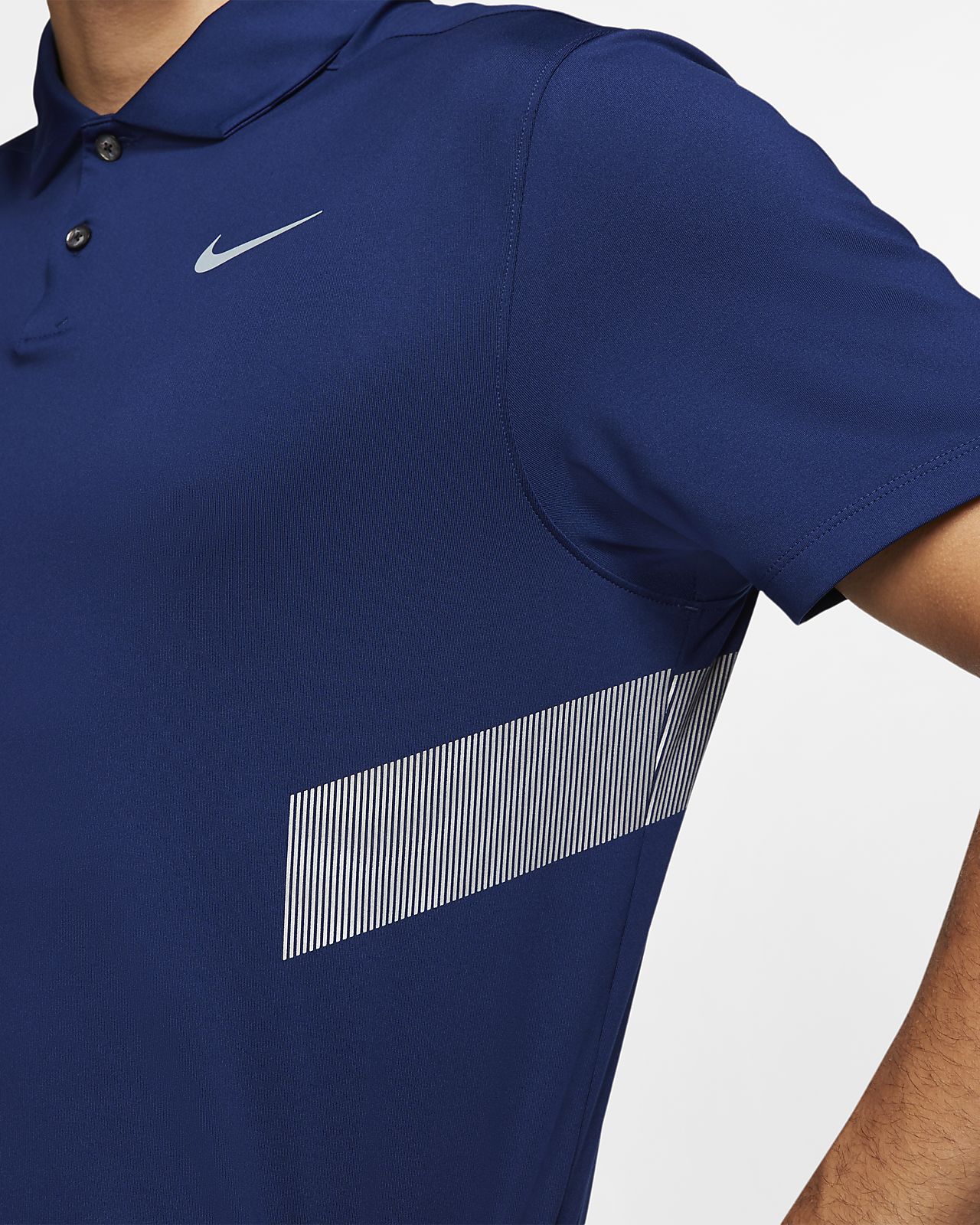 nike blue golf polo
