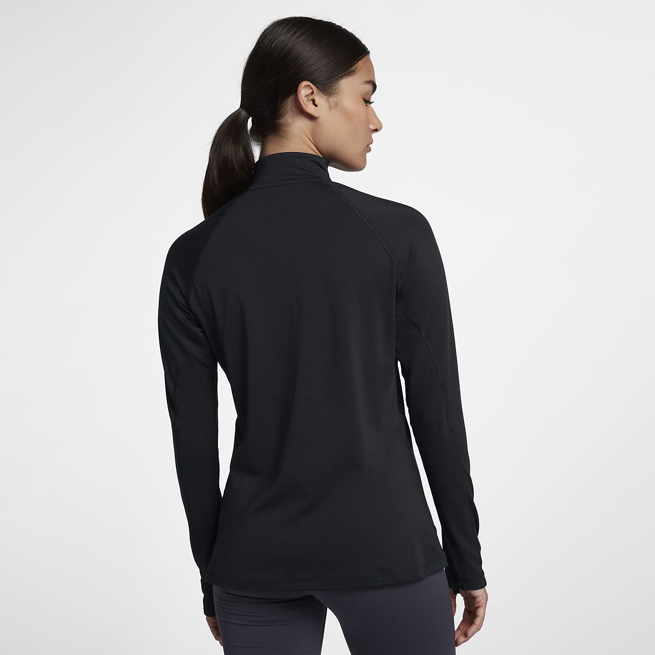 nike pro warm half zip