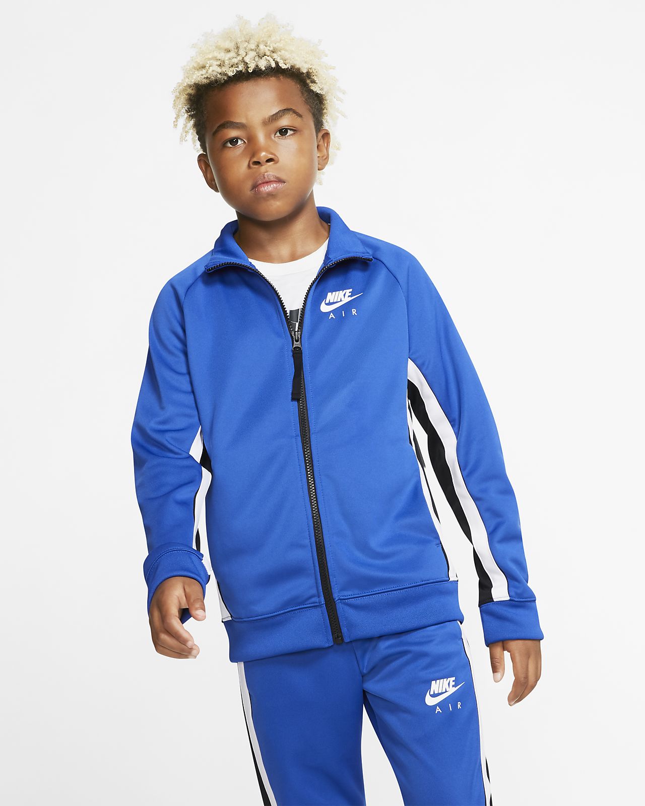 kids blue nike tracksuit