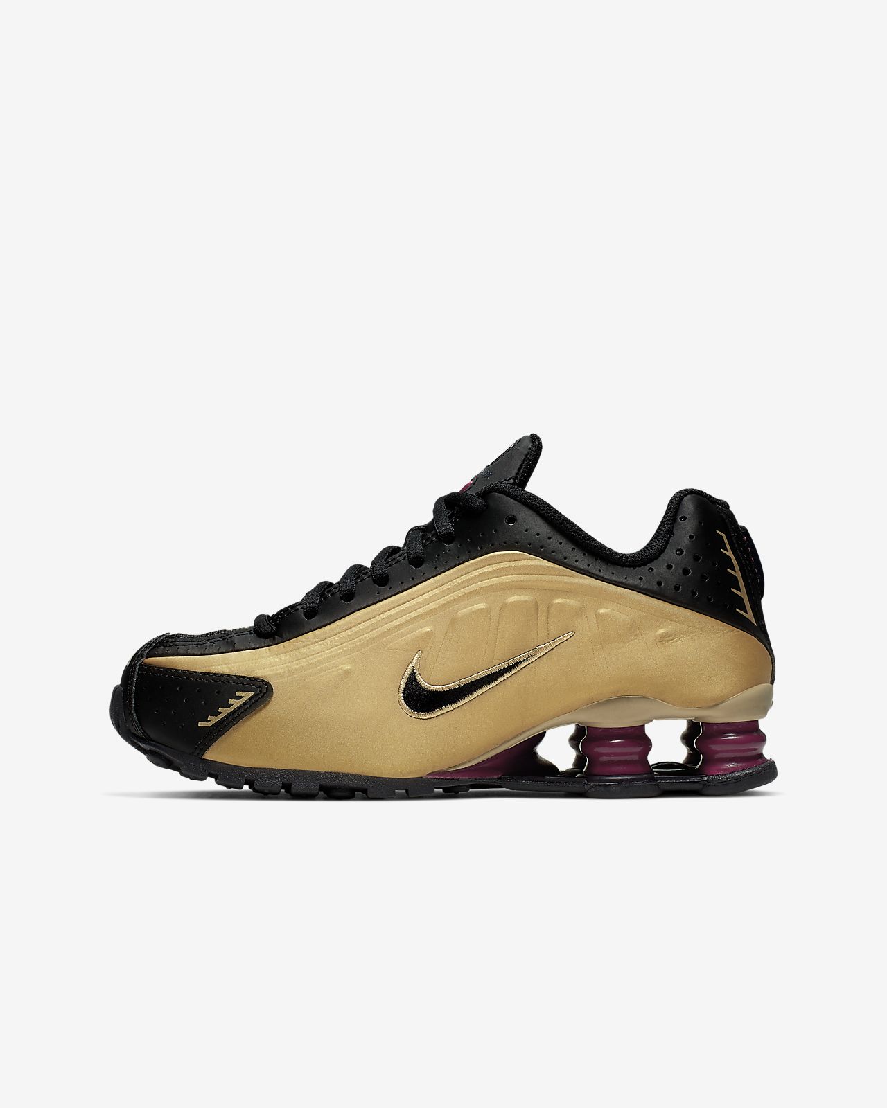 black nike shox kids