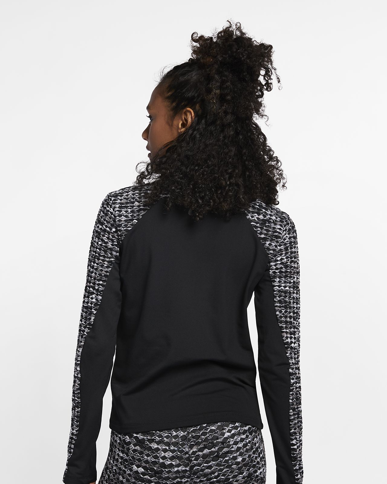 nike pro warm women's long sleeve top