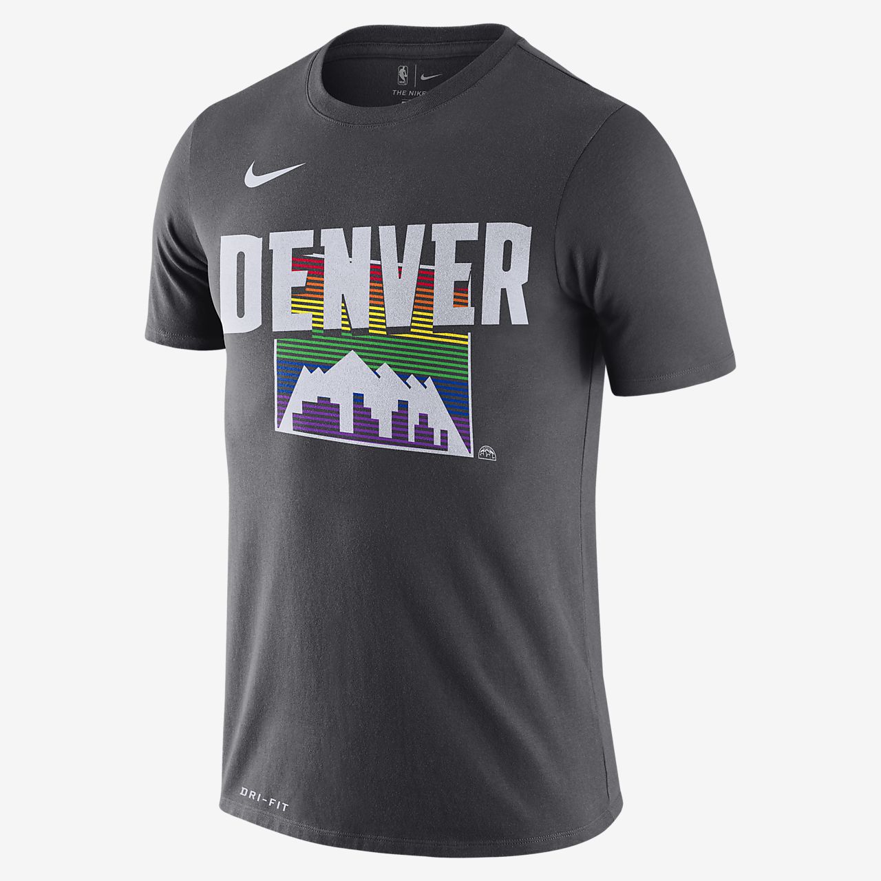 Nike mens denver nuggets dri fit city edition t shirt