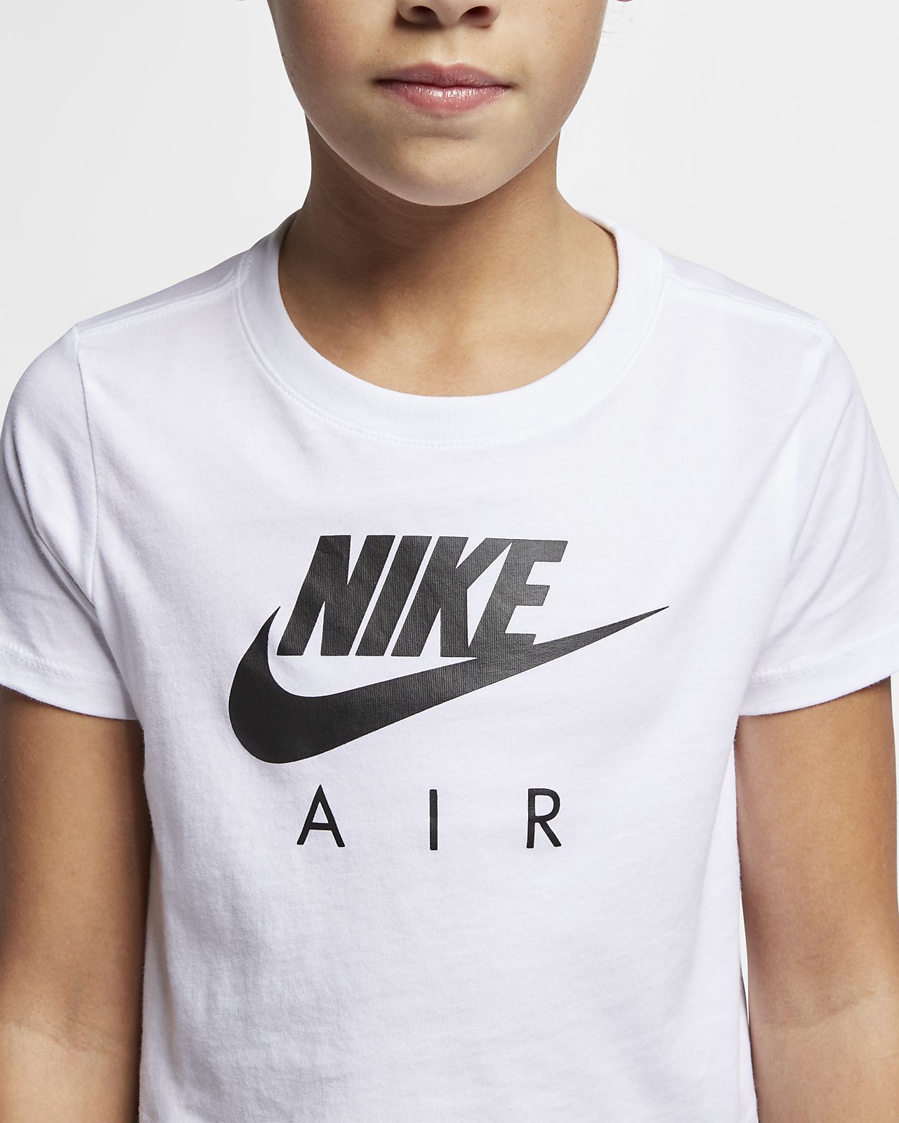 nike air black crop top