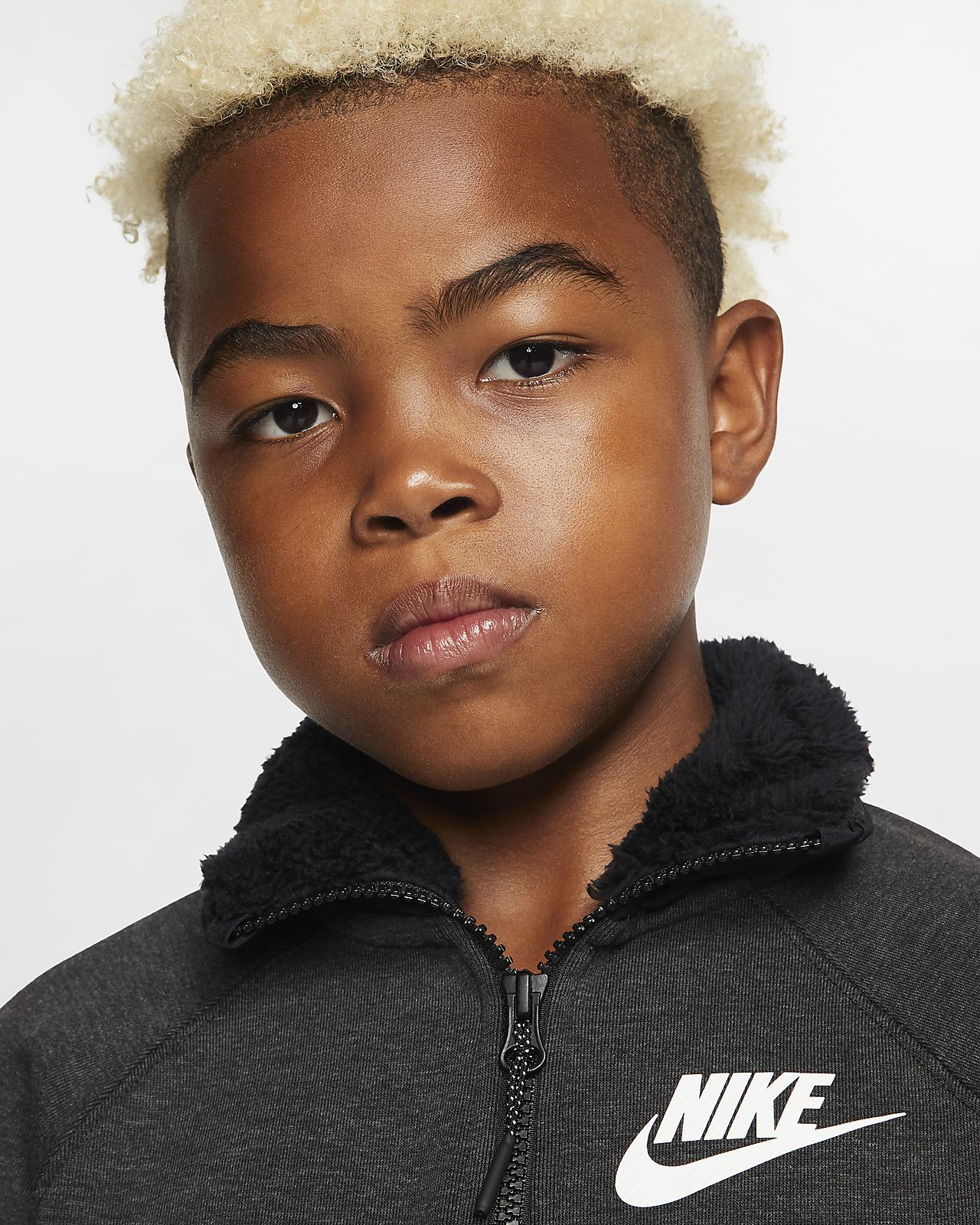 Nike Sportswear Winterized Tech Fleece Older Kids Long Sleeve Top