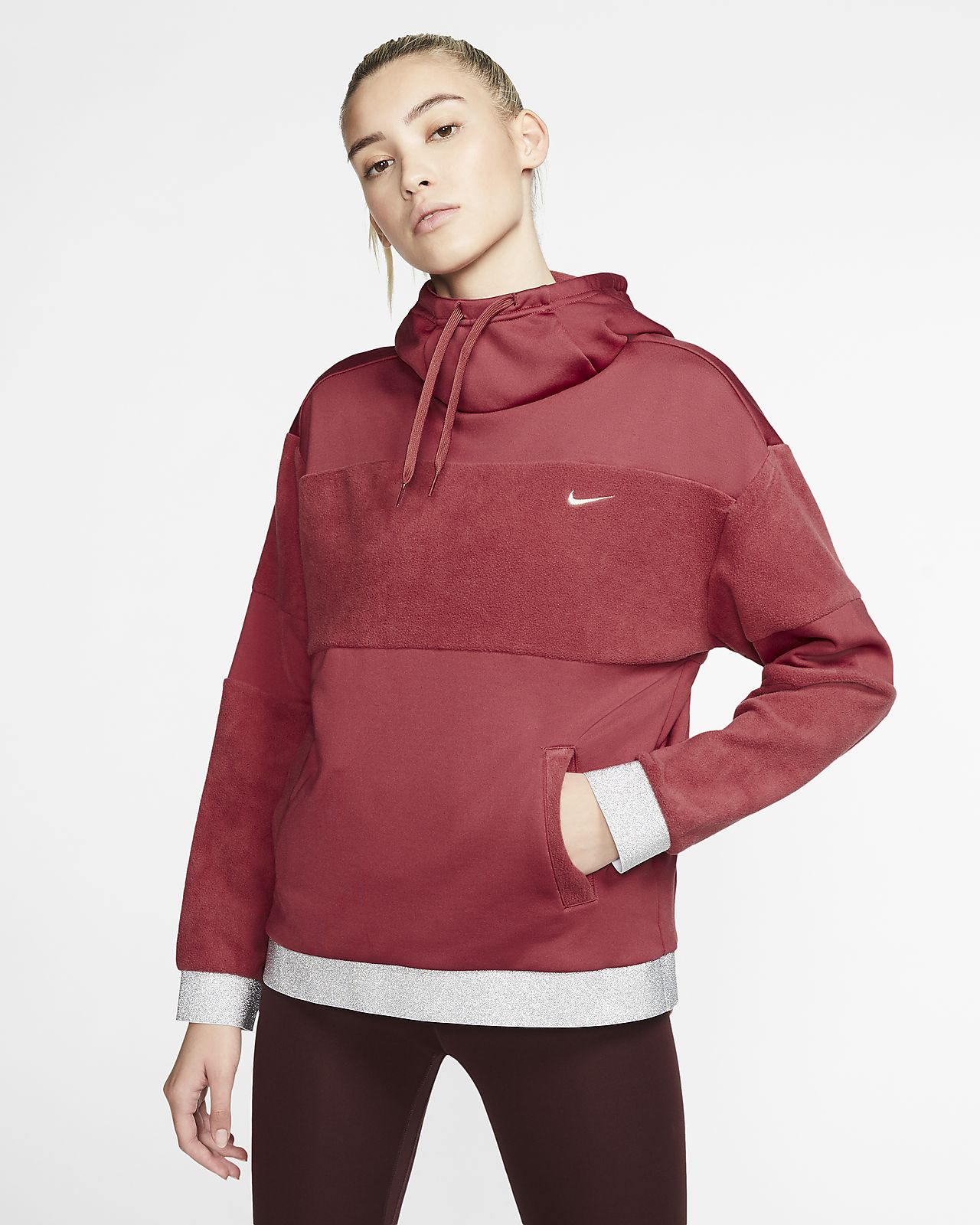 felpa in fleece con cappuccio nike felpa in fleece con cappuccio nike