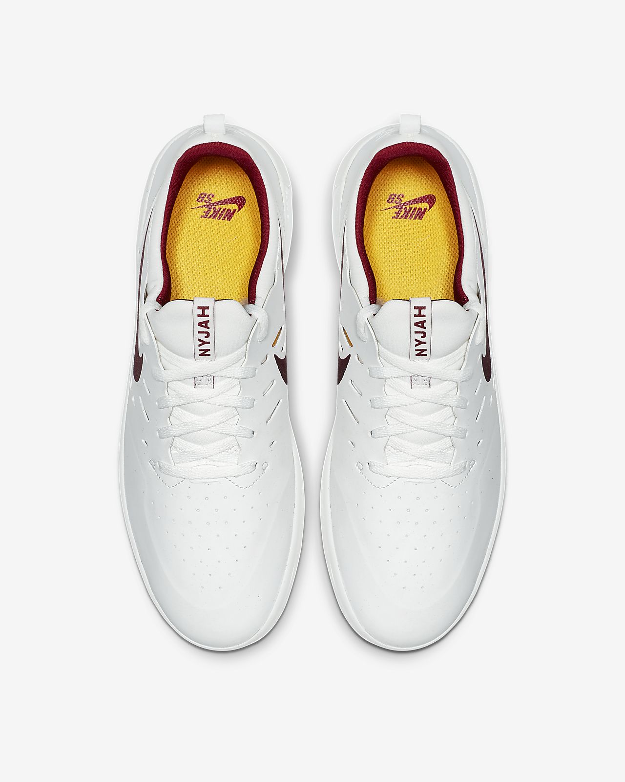 Nike SB Nyjah Free zapatos de skate blancos Nike SB Nyjah Free zapatos de skate blancos