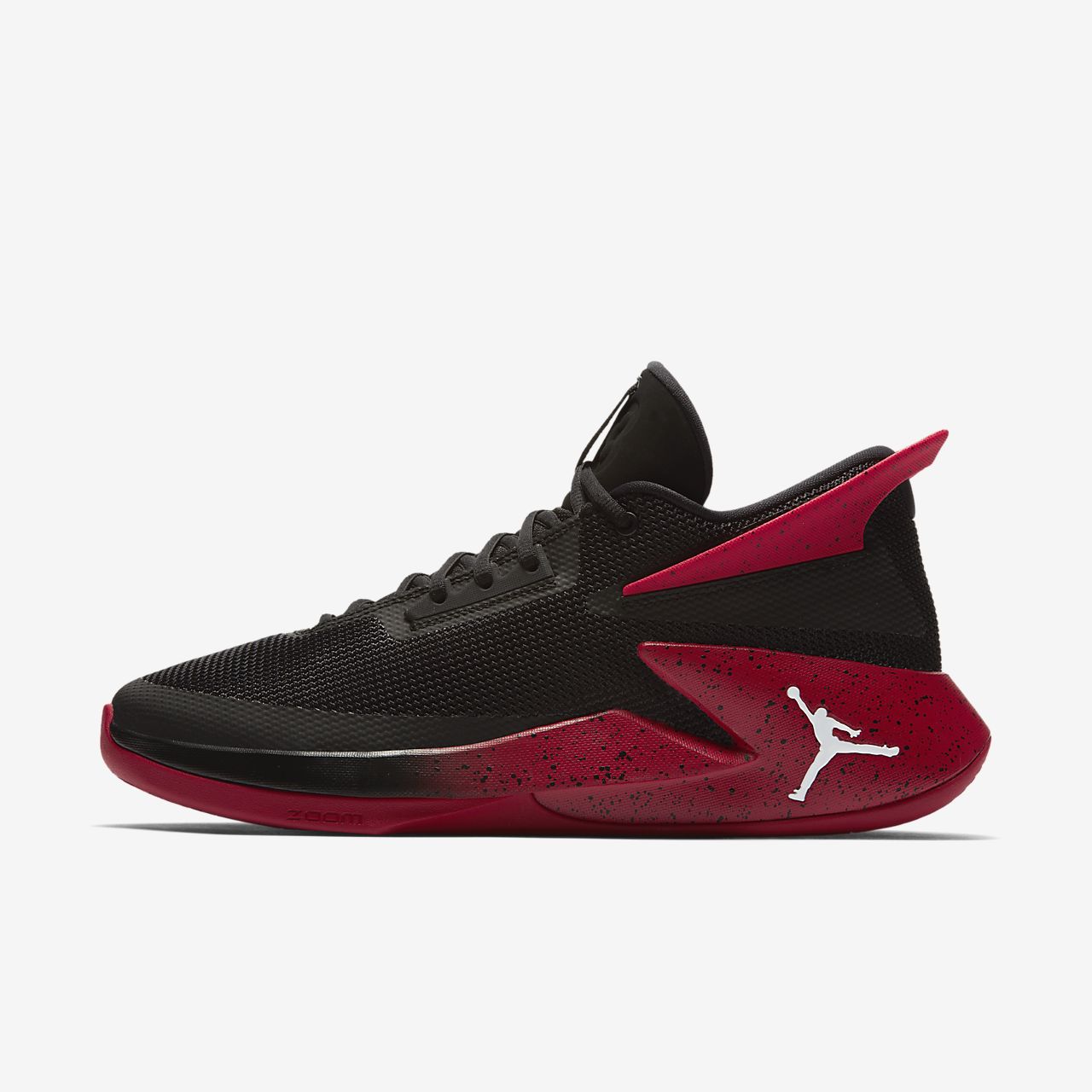 jordan fly lockdown black white gym red
