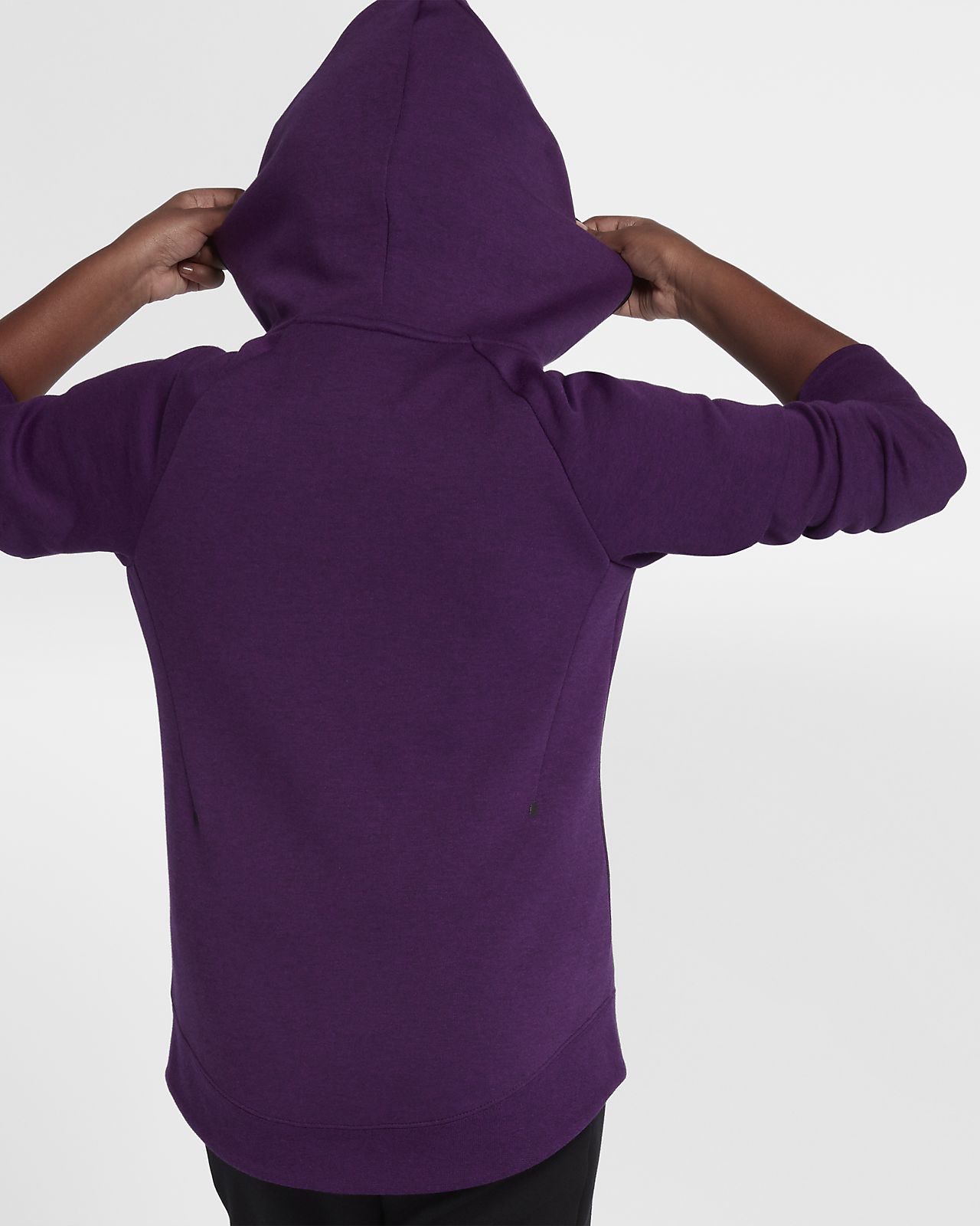 nike tech fleece hoodie kids purple