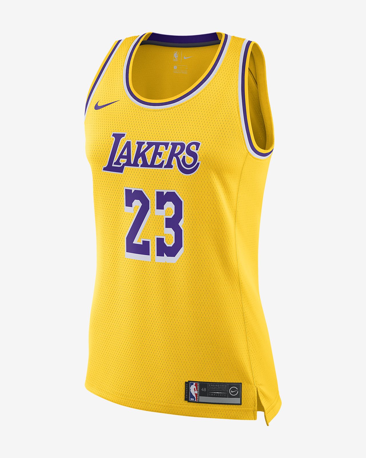 LeBron James Lakers Icon Edition Women's Nike NBA Swingman ...