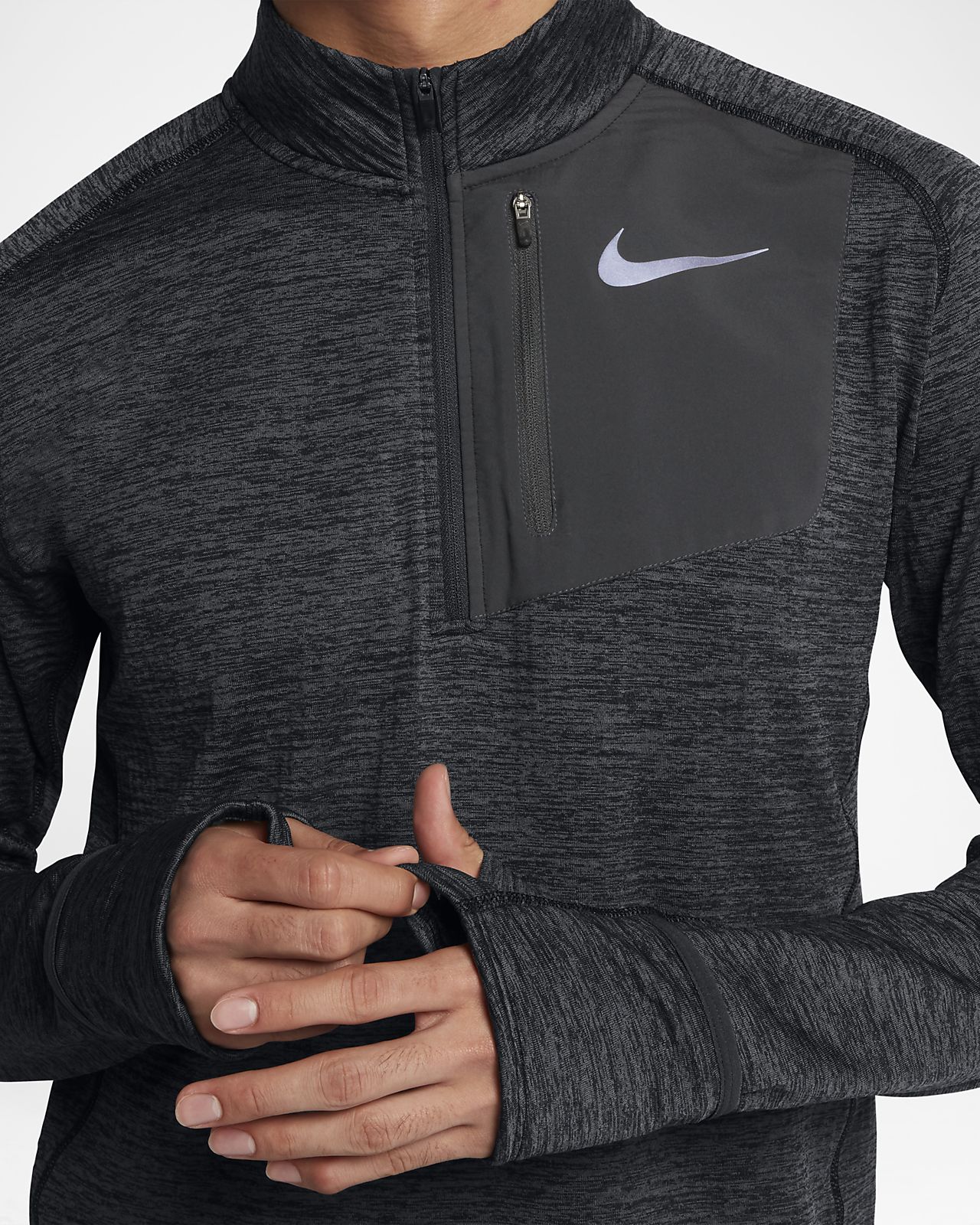 nike therma element running top