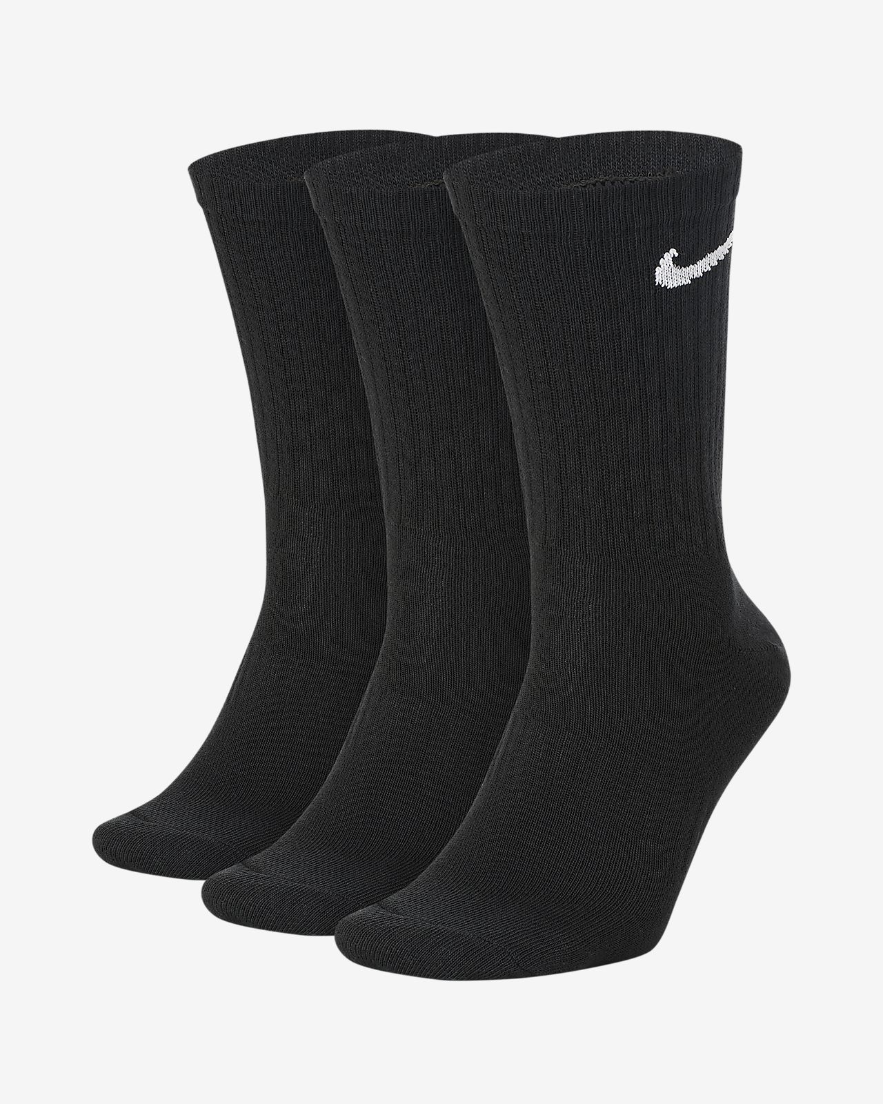 Nike Everyday Men's Lightweight Crew Training Socks (3 Pairs). Nike.com GB