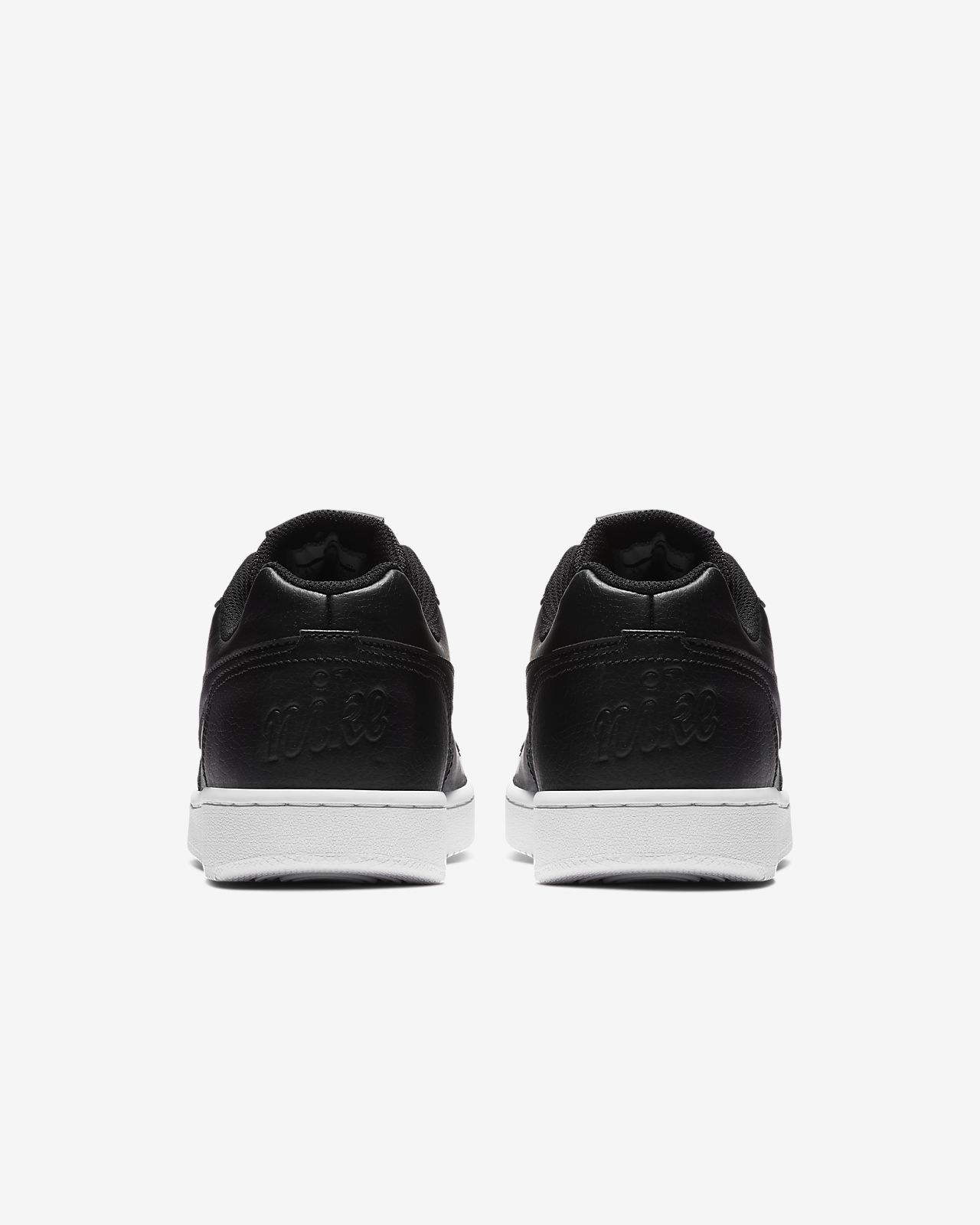 nike ebernon low black white