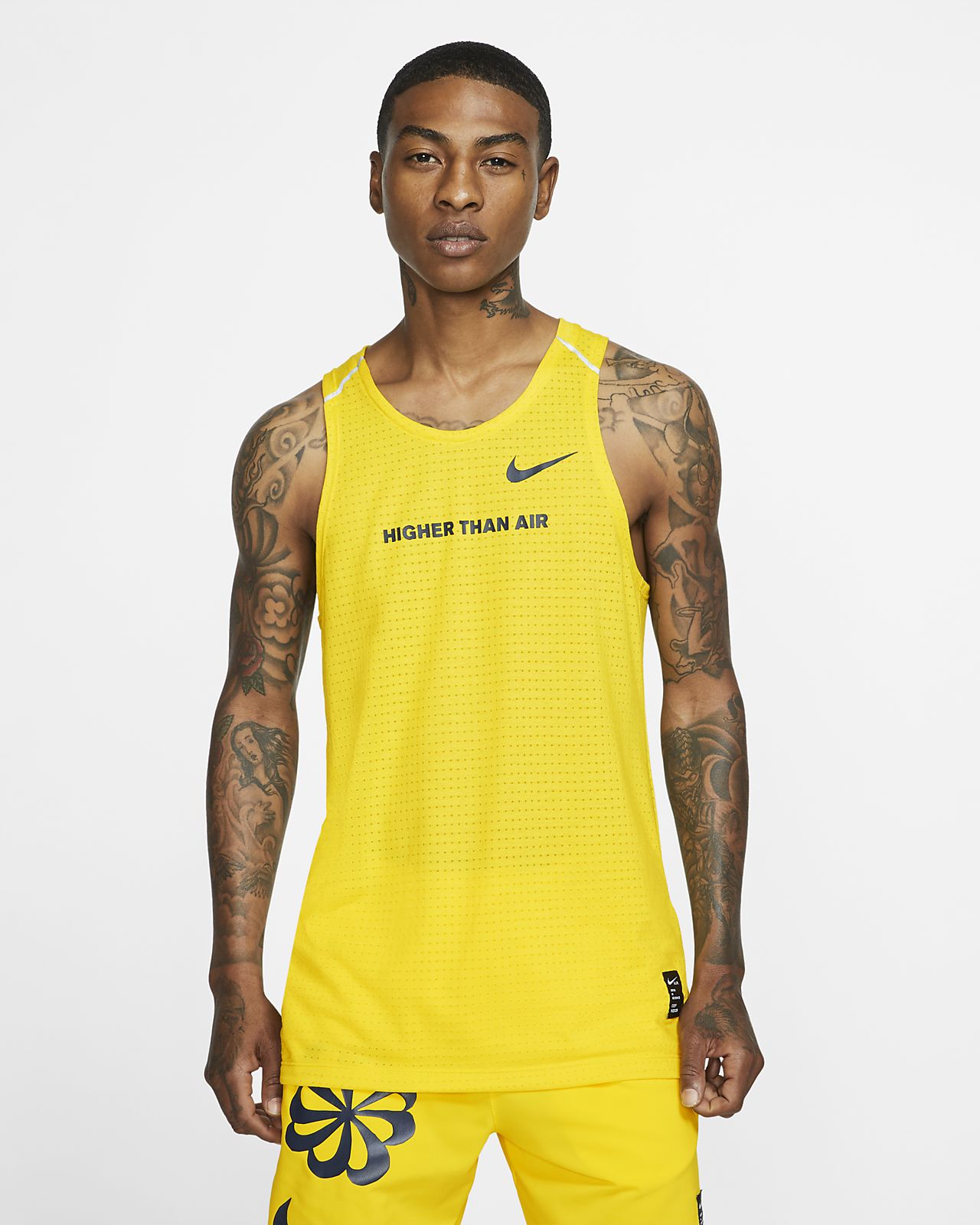 nike yellow tank