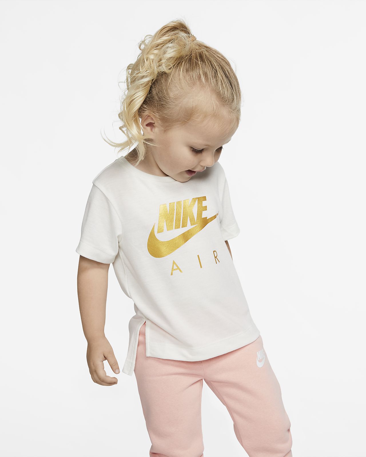 yellow toddler nike shirt