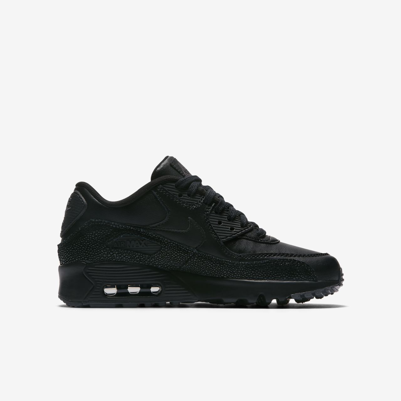 all black leather nike air max 90