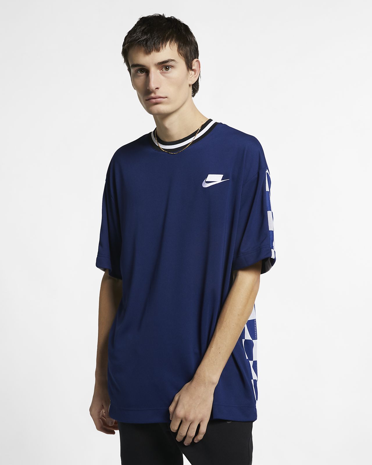 fiabilidad abdomen admirar Shop Camiseta Nike Sportswear Plaid Azul | UP TO 54% OFF