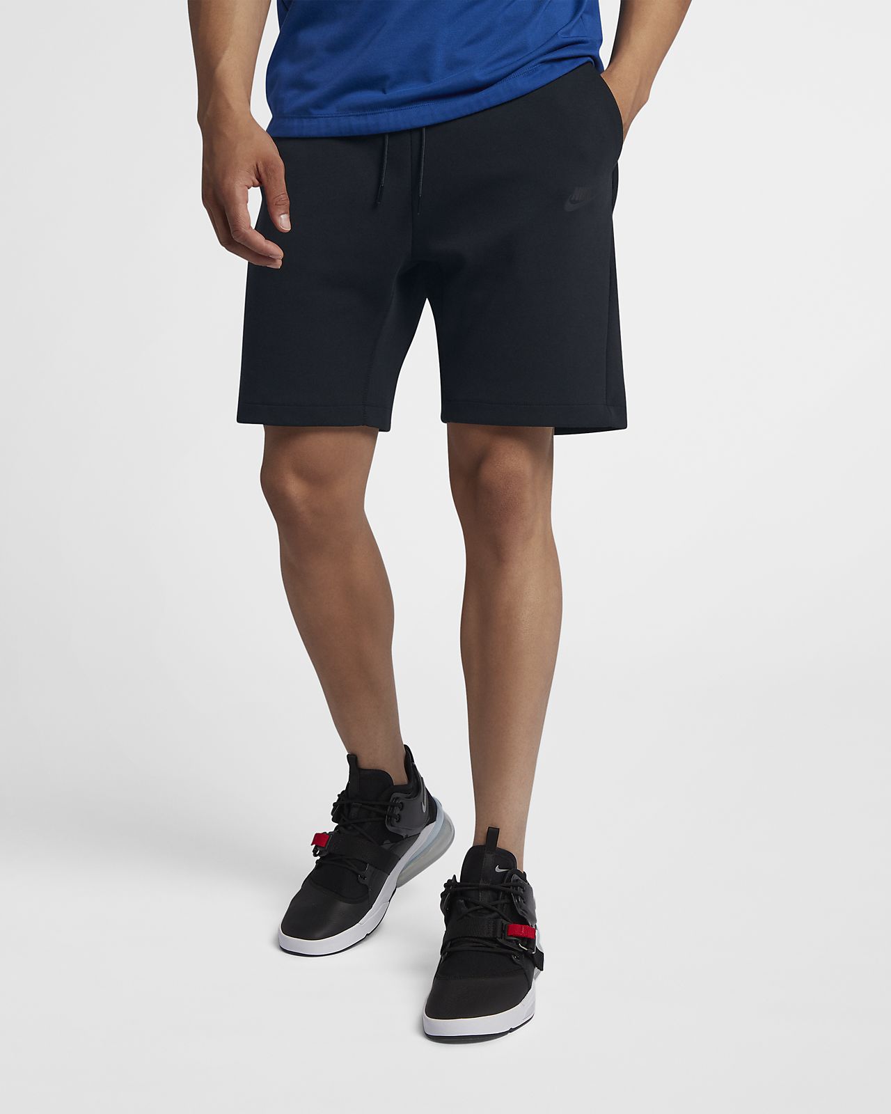 nike fleece shorts with zipper pockets