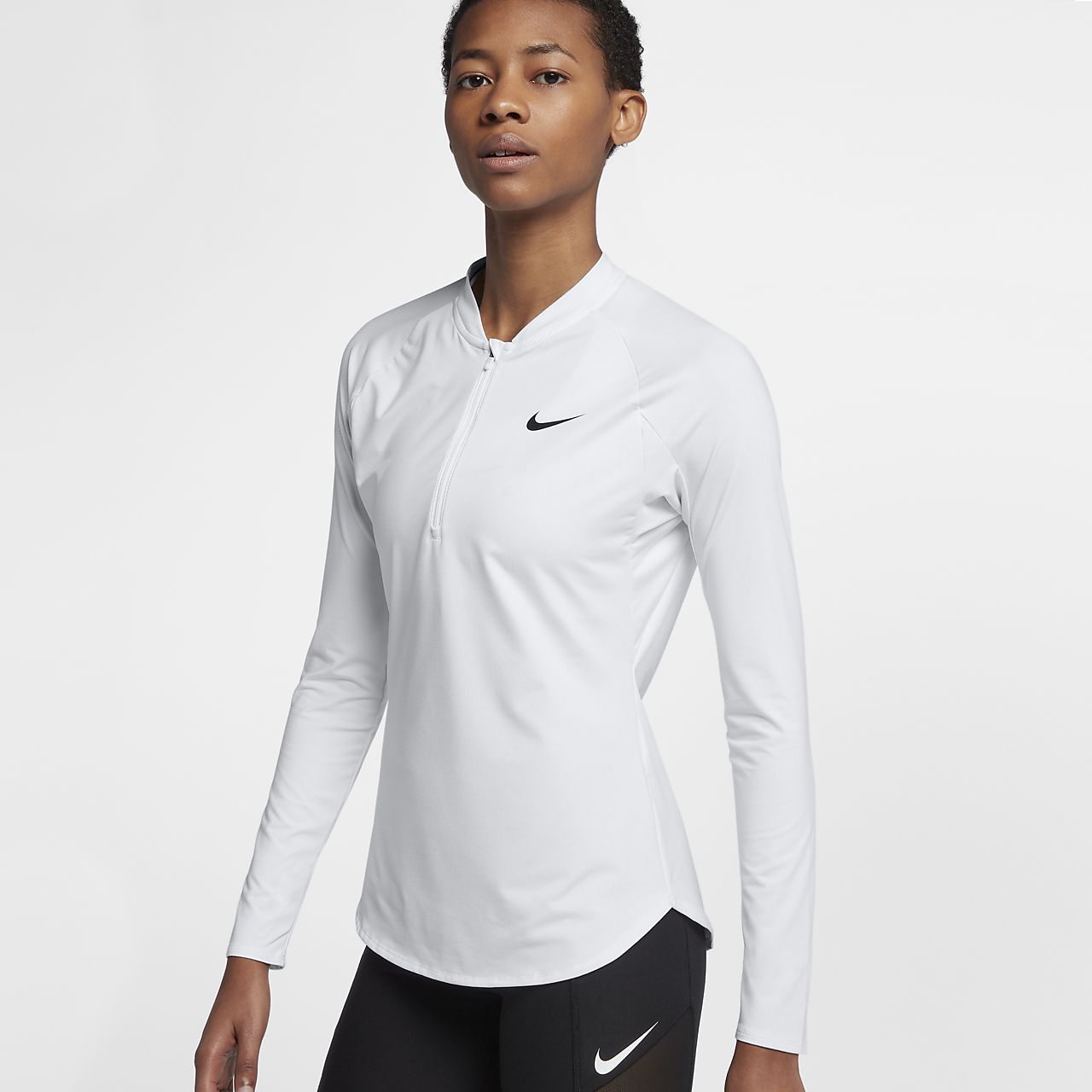 NikeCourt Pure Women's Half-Zip Tennis Top
