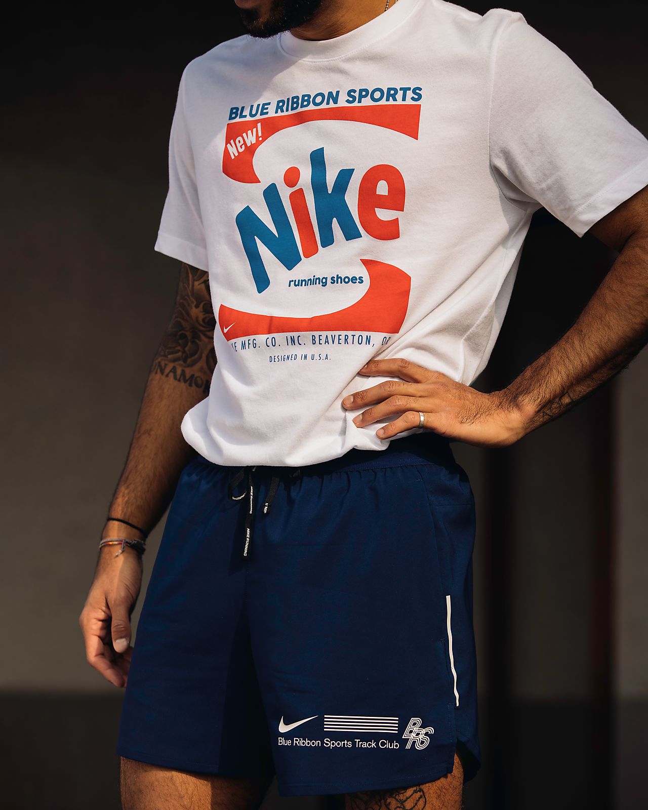 nike blue ribbon sports t shirt