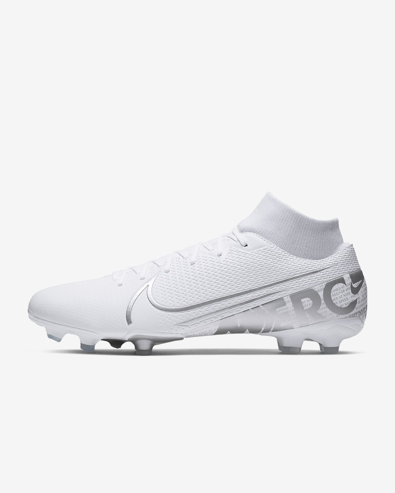 zapatos de futbol nike mercurial blancos