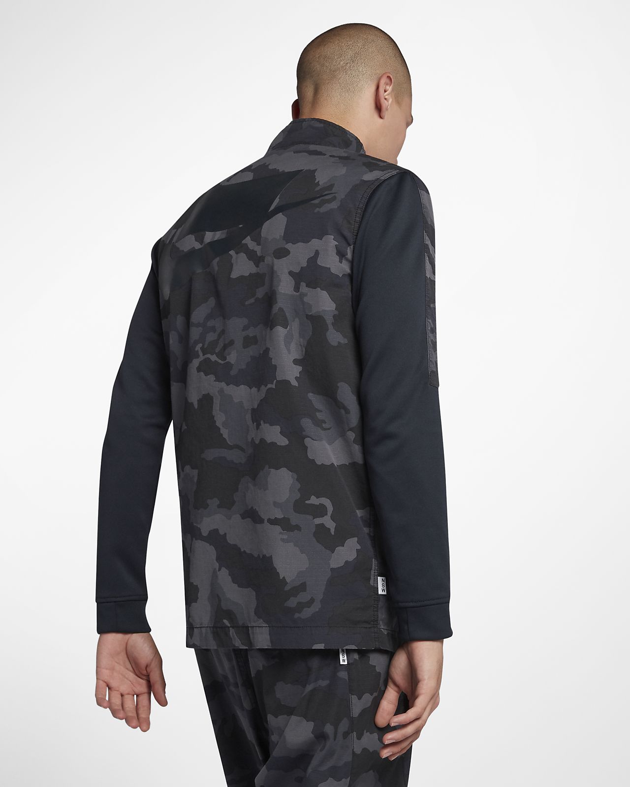nike men's woven camo training jacket