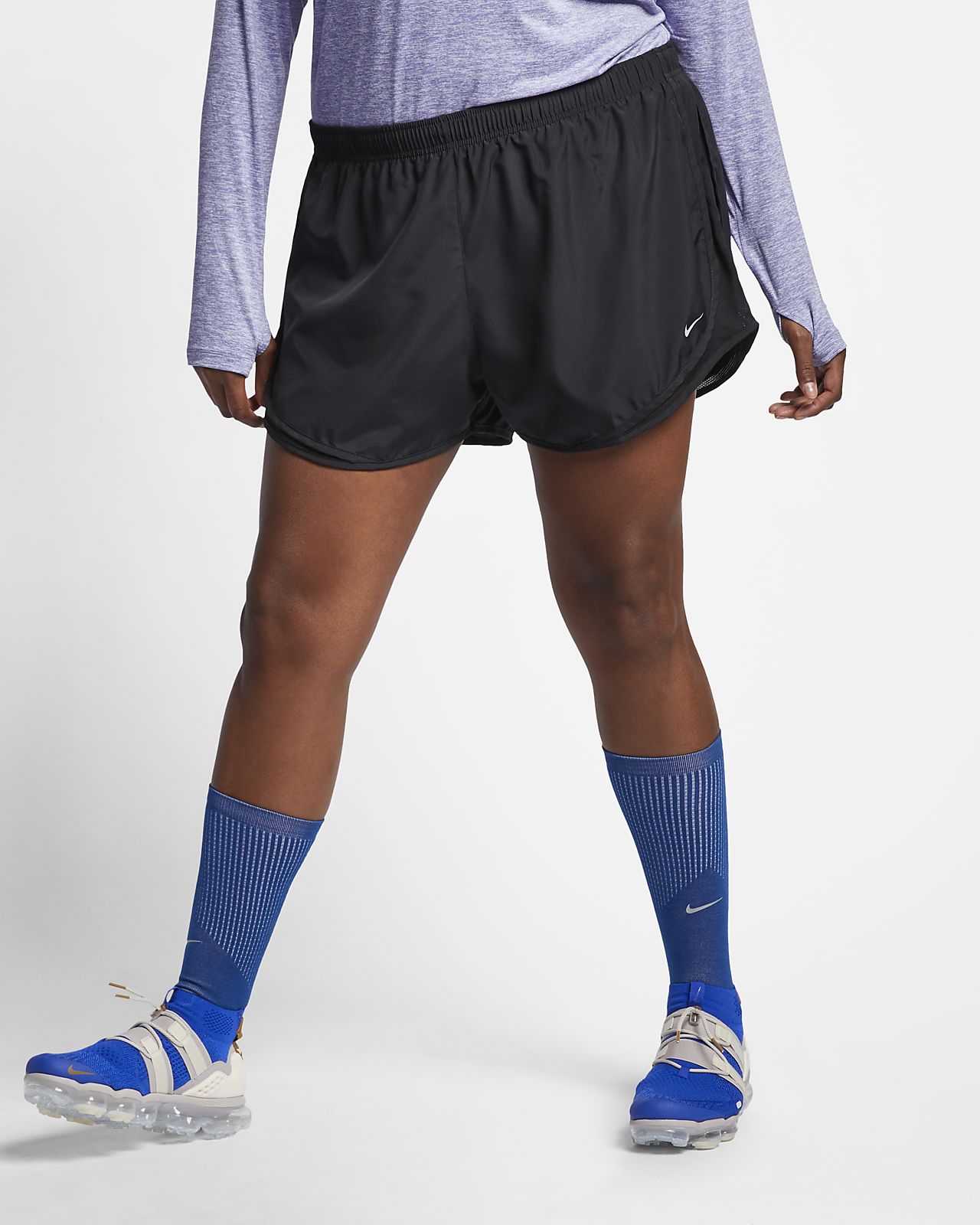 nike women's dry tempo plus size shorts