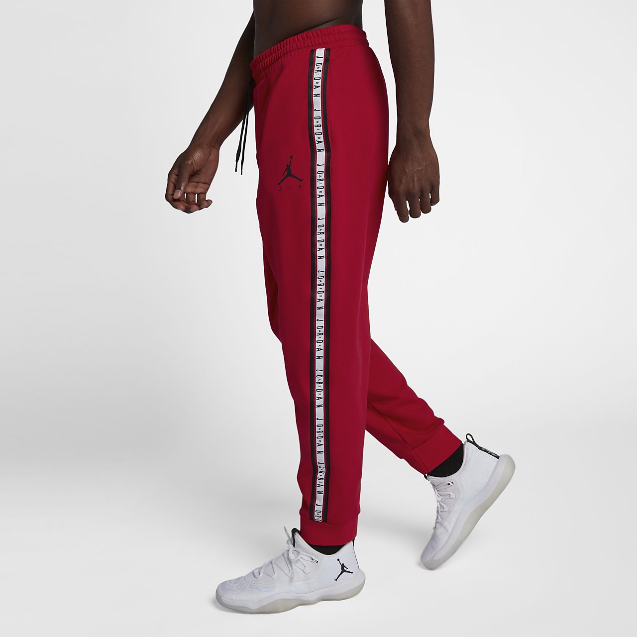 jordan jumpman air fleece pants red