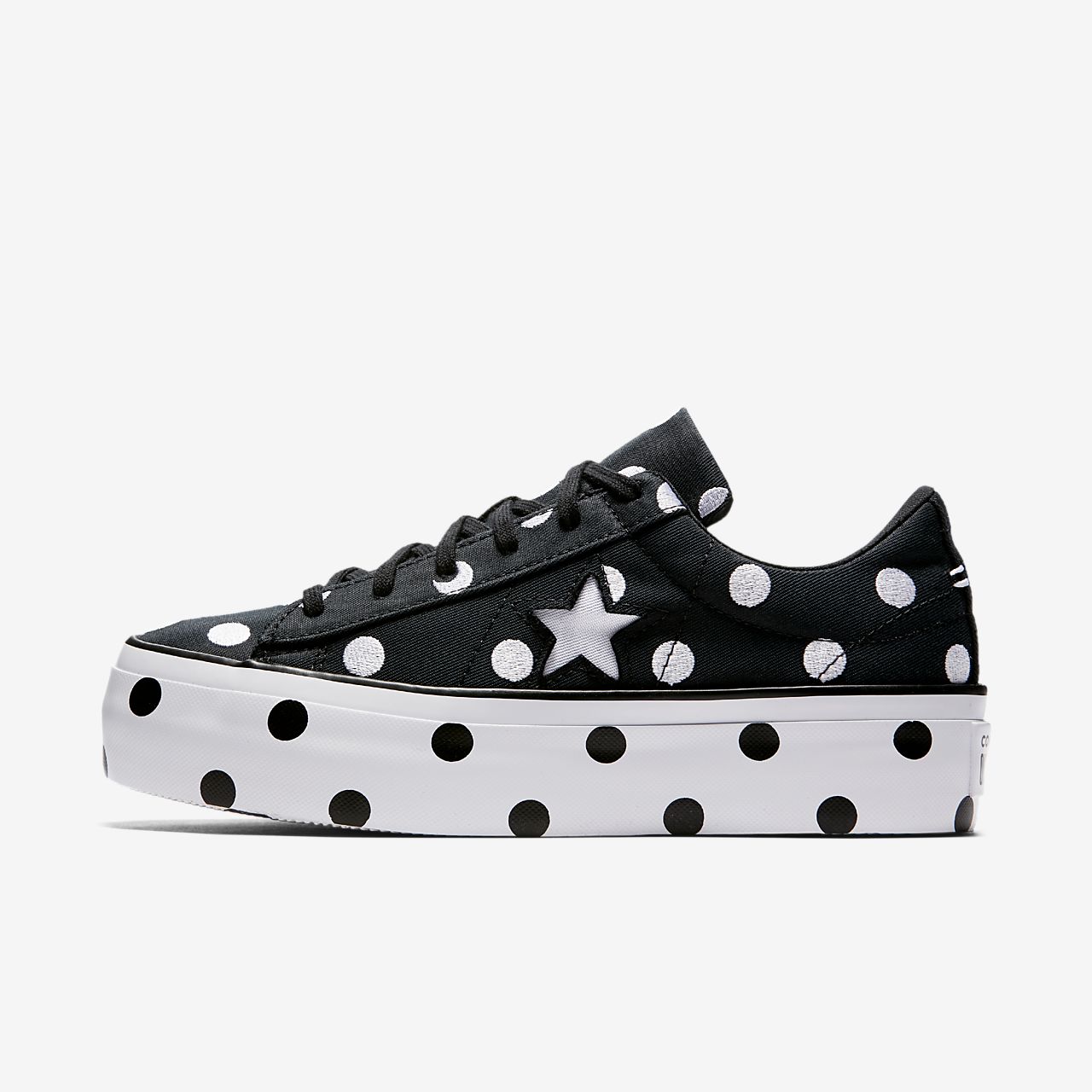 polka dot converse platform