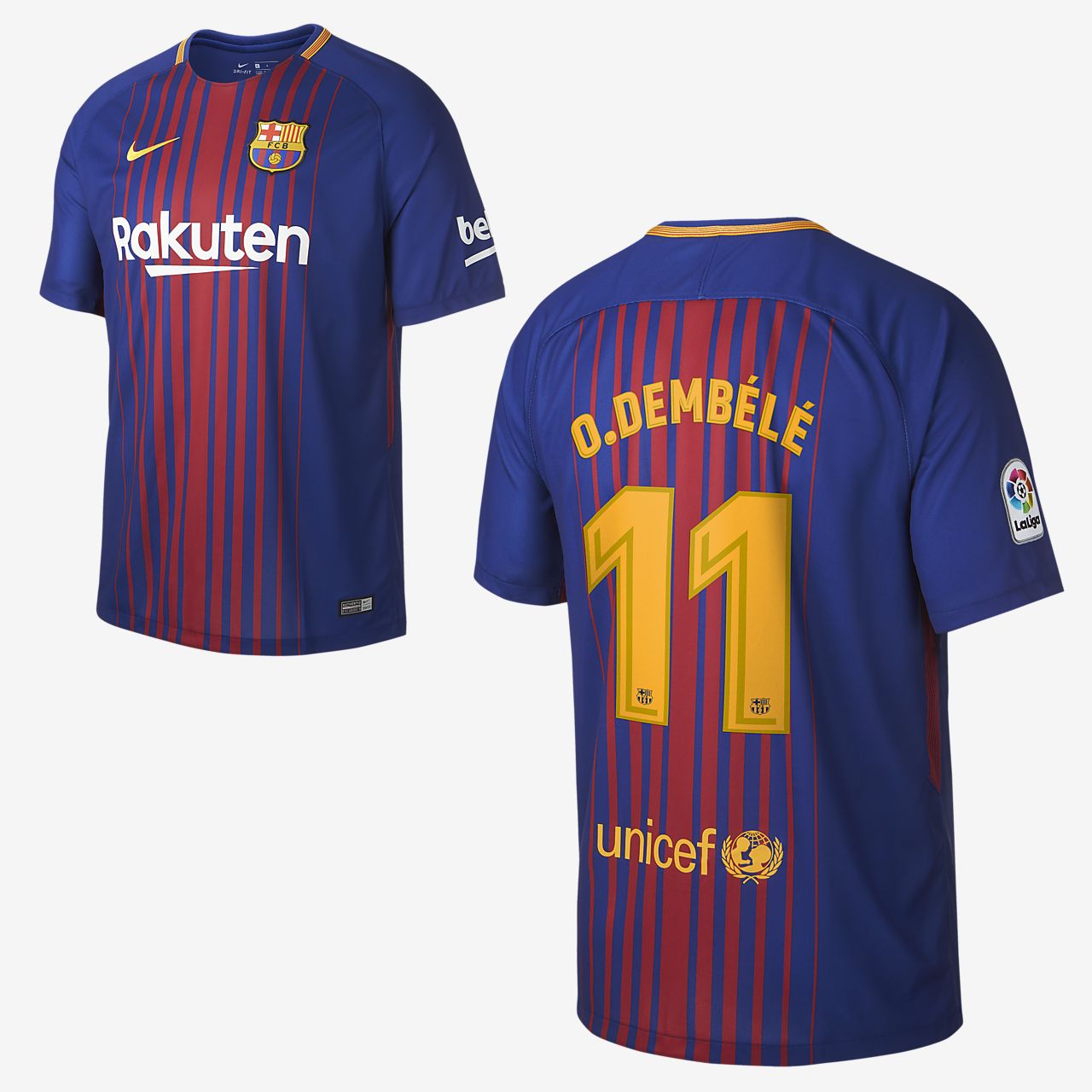 2017/18 FC Barcelona Stadium Home fotballdrakt for herre ...