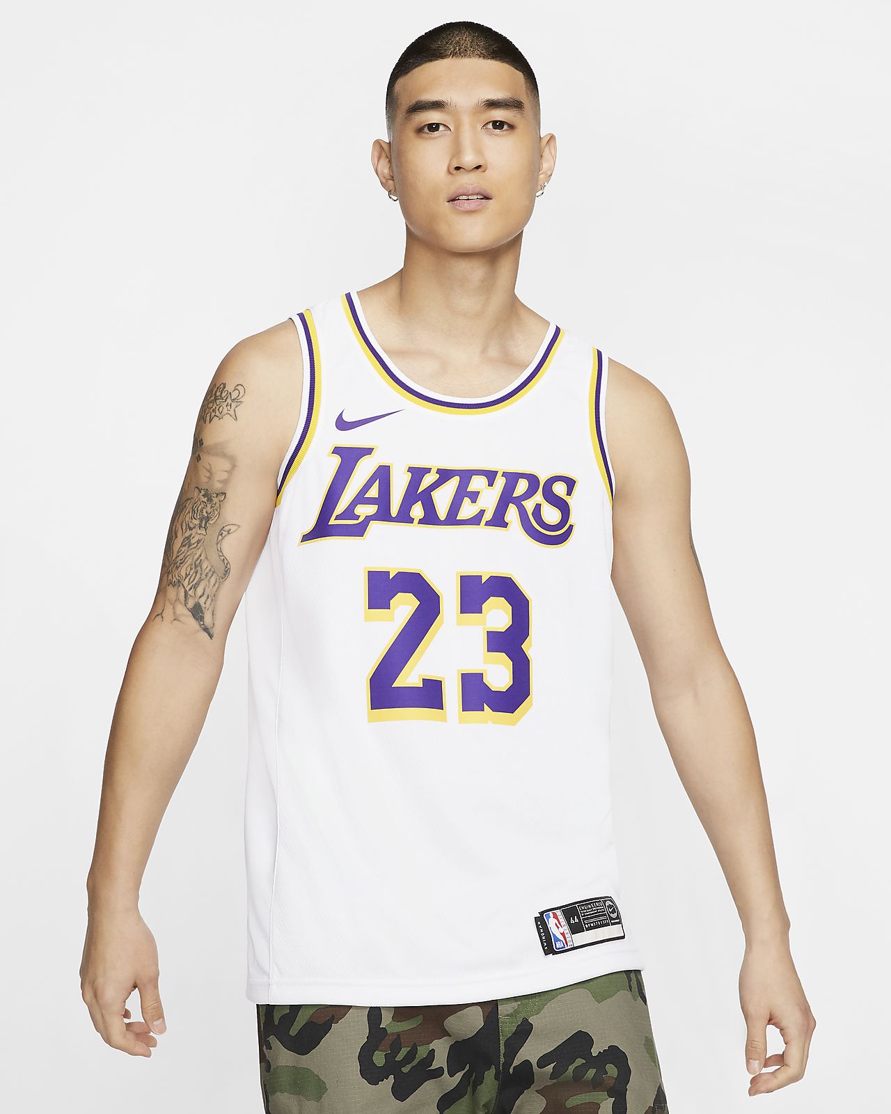 Lebron James Association Edition Swingman Los Angeles Lakers Men S Nike Nba Connected Jersey