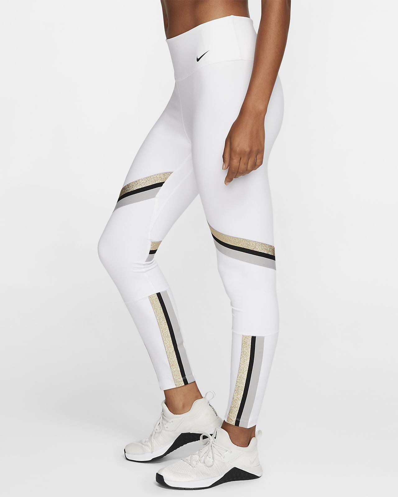 nike women's metallic clash leggings