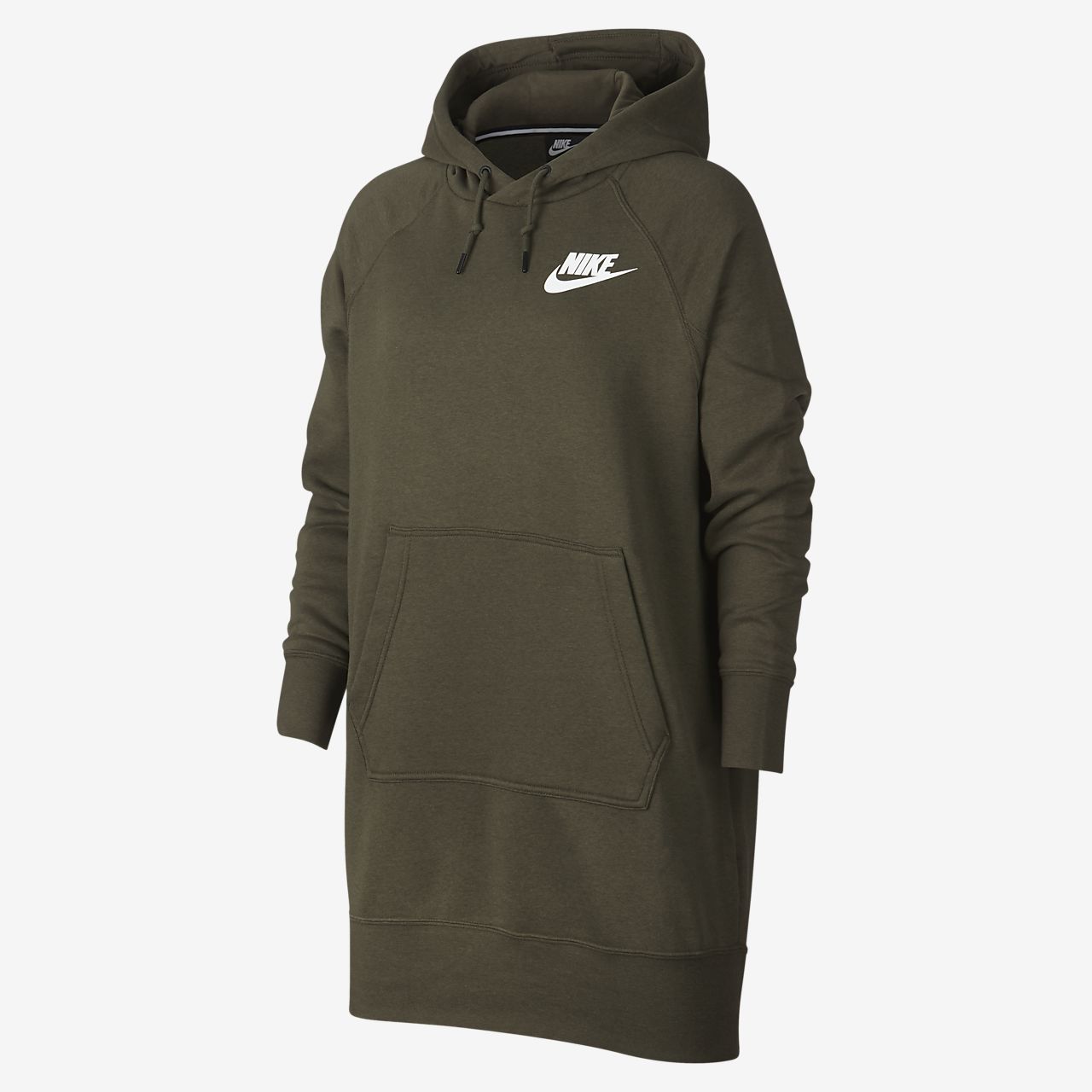 nike rally ribbed hoodie dress