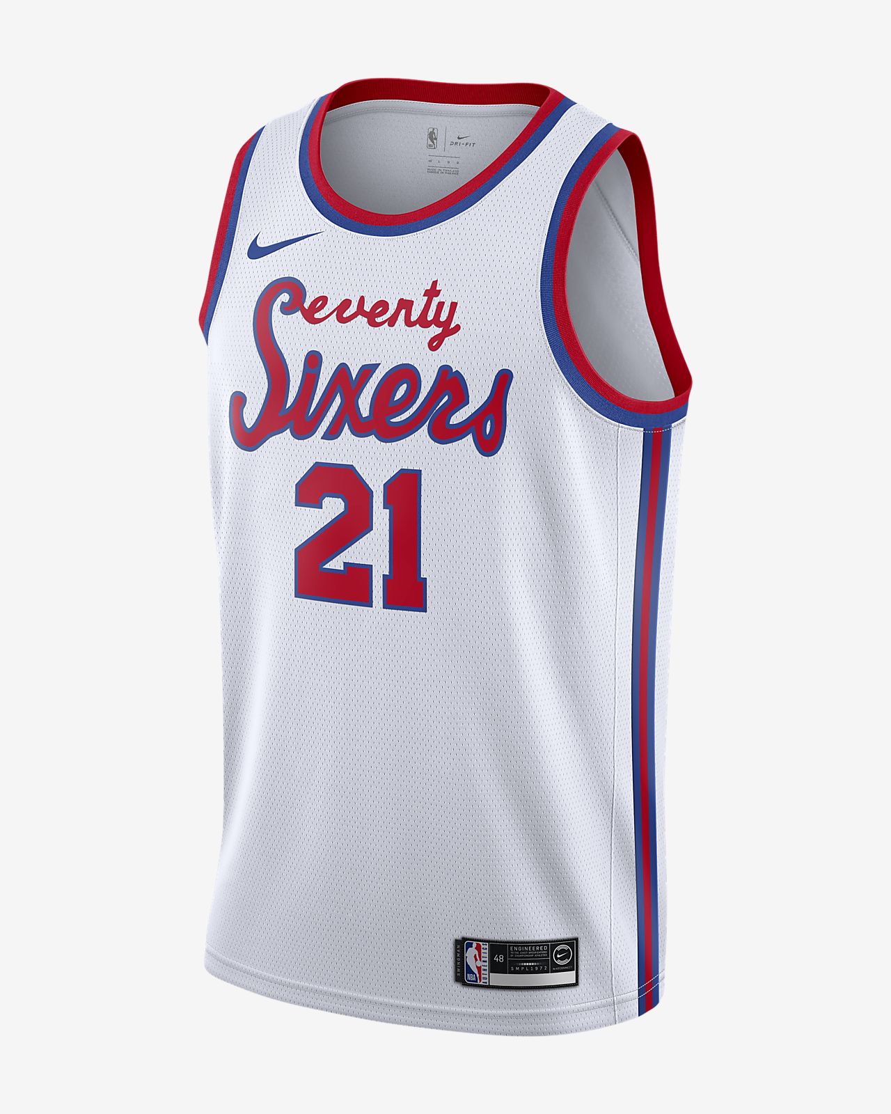 费城 76 人队 (Joel Embiid) Classic Edition Nike NBA Swingman Jersey 男子球衣-耐克(Nike)中国官网