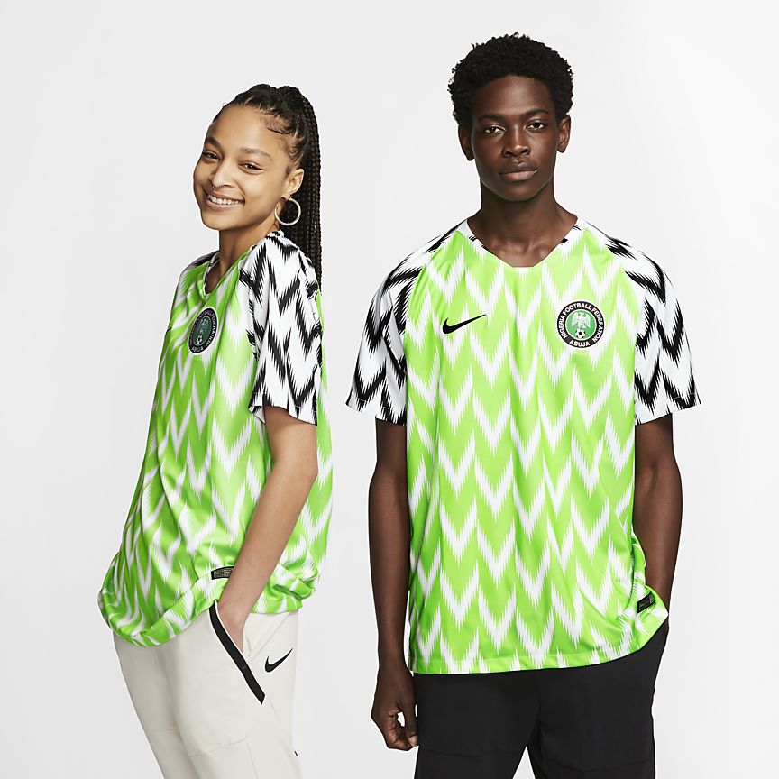 Nigeria Women’s Football Federation 2019 Stadium Home Jersey. Nike.com GB