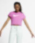 Low Resolution Nike Sportswear Women's Swoosh Short-Sleeve Crop Top