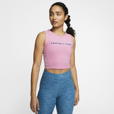 women's cropped tank nike pro