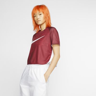 Nike Sportswear Dri Fit Unite Totale Women S Cropped Short Sleeve