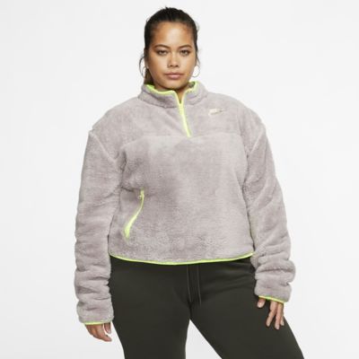 sportswear women's half zip fleece hoodie