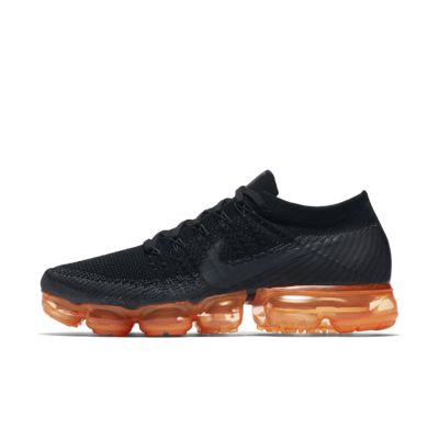 vapormax flyknit black orange