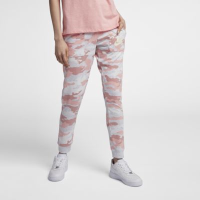 nike women's sportswear gym vintage camo joggers