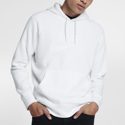 all white nike hoodie