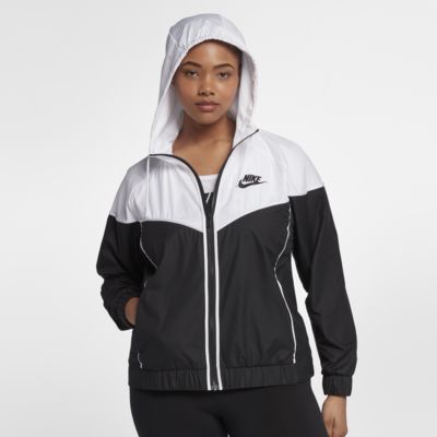 plus size windbreaker nike