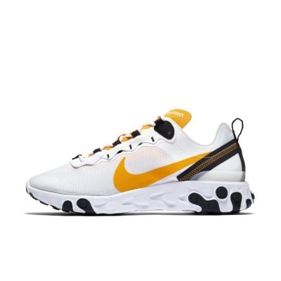 nike react blanche jaune fluo